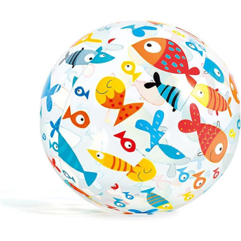 Intex Plastic Beach Ball For Kids, Multicolour, 0771014