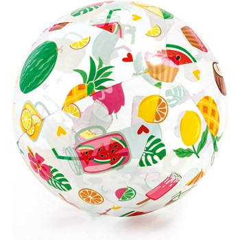Intex Plastic Beach Ball For Kids, Multicolour, 0771014