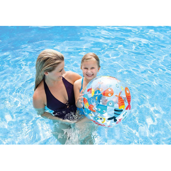 Intex Plastic Beach Ball For Kids, Multicolour, 0771014