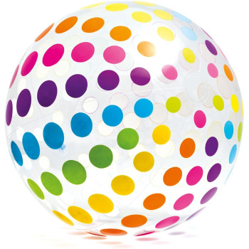 Intex 42 Inch Jumbo Beach Ball For Kids, Multicolour