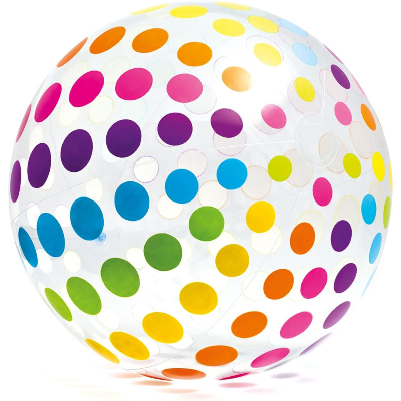 Intex 42 Inch Jumbo Beach Ball For Kids, Multicolour