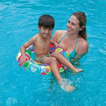 Intex Inflatable Lively Print Swim Rings, Multicolour, 59241