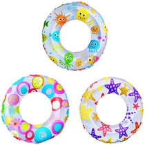 Intex Inflatable Lively Print Swim Rings, Multicolour, 59241