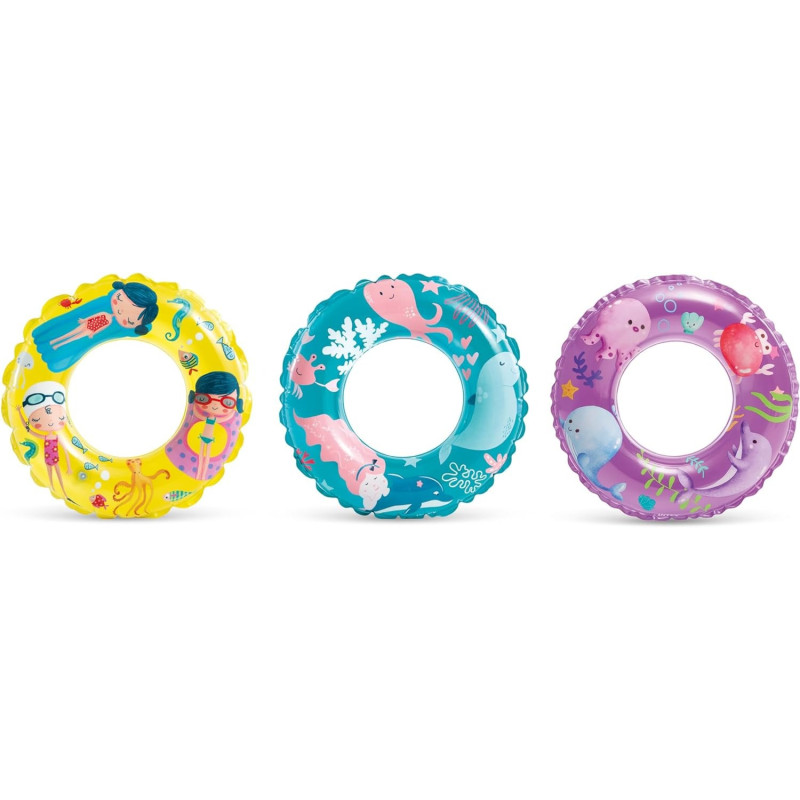 Intex Swim Ring, Diameter 61 cm, Assorted Colours, 59242NP