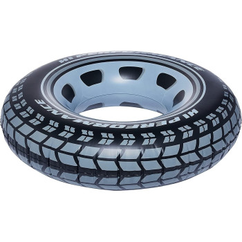 Intex Swimming Tube Giant Car Tyre, 91cm, Black/White