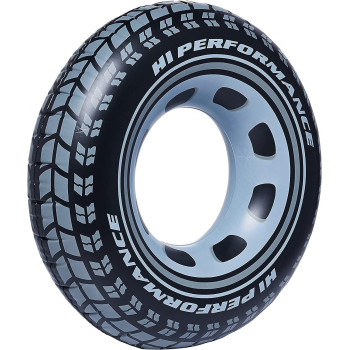 Intex Swimming Tube Giant Car Tyre, 91cm, Black/White