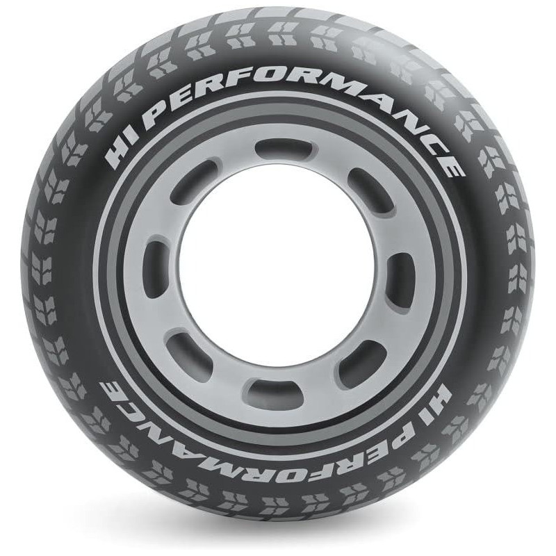 Intex Swimming Tube Giant Car Tyre, 91cm, Black/White