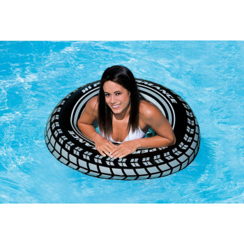 Intex Inflatable 36 Inch Giant Tire Tubes For Swimming Pool, Lake, Ocean, 4 Pack, Large