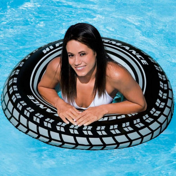 Intex Inflatable 36 Inch Giant Tire Tubes For Swimming Pool, Lake, Ocean, 8 Pack
