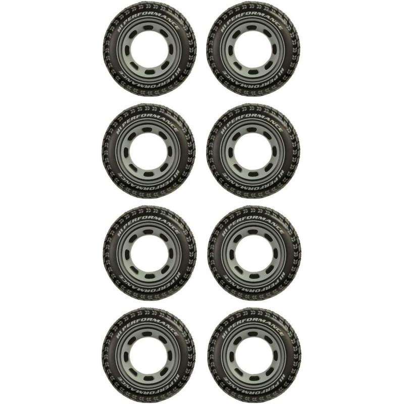 Intex Inflatable 36 Inch Giant Tire Tubes For Swimming Pool, Lake, Ocean, 8 Pack