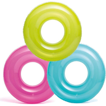 Intex 30 Inch Transparent Tubes, Multicolour, 43227-2120, Pack Of 3