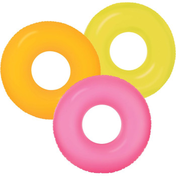 Intex Neon Frost Tube, Medium, Assorted Colour, 59262NP