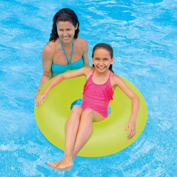 Intex Frost Tube Inflatable Sturdy Swim Pool, Medium, Assorted, 36 Inch, 4 Pack