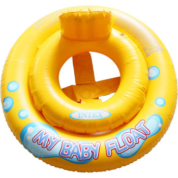 Intex My Baby Float Inflatable Swimming Pool Tube, Yellow, 59574