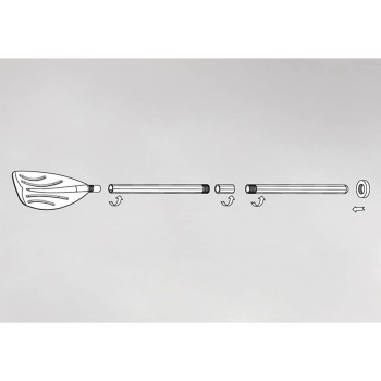 Intex Boat And Kayak Oars Series, Black And Yellow Colour