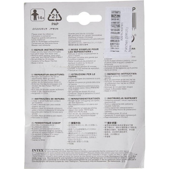 Intex Wet Set Collection Repair Patch, White Colour