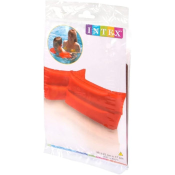 Intex Plastic Inflatable Swim Armbands, Orange Colour