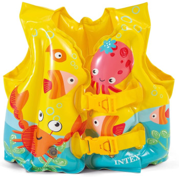 Intex Tropical Buddies Swim Vest, Multicolour, Ages 3 To 5, 59661