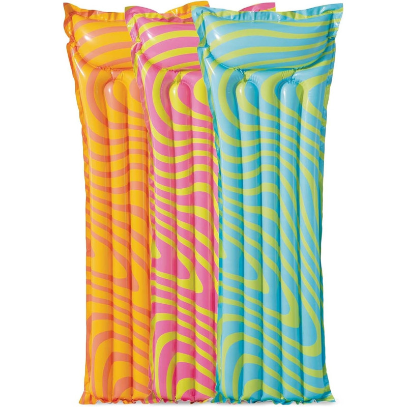 Intex Razzle Dazzle Wave Mats, 1.83m x 69cm, Multicolour, 59711EU