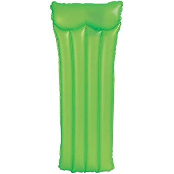 Intex Inflatable Neon Mattress, 30 x 72 Inch, Green, 59717