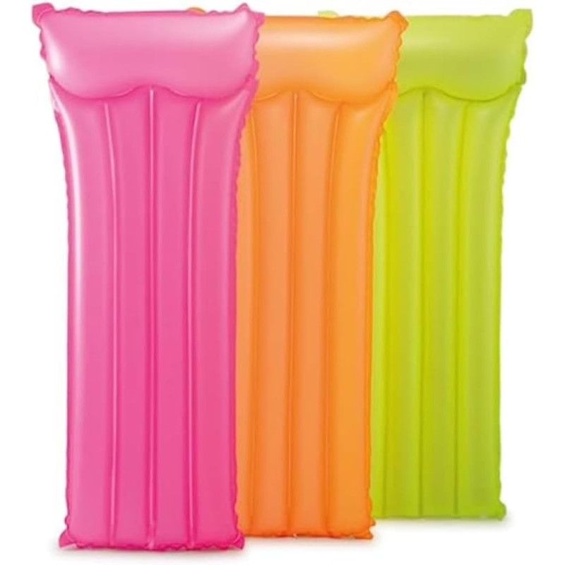 Intex Inflatable Neon Mattress, 183 x 76 cm, Assorted Colours, 59717