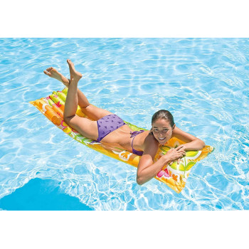 Intex Inflatable Swimming Fashion Mats, Multicolour, 59720