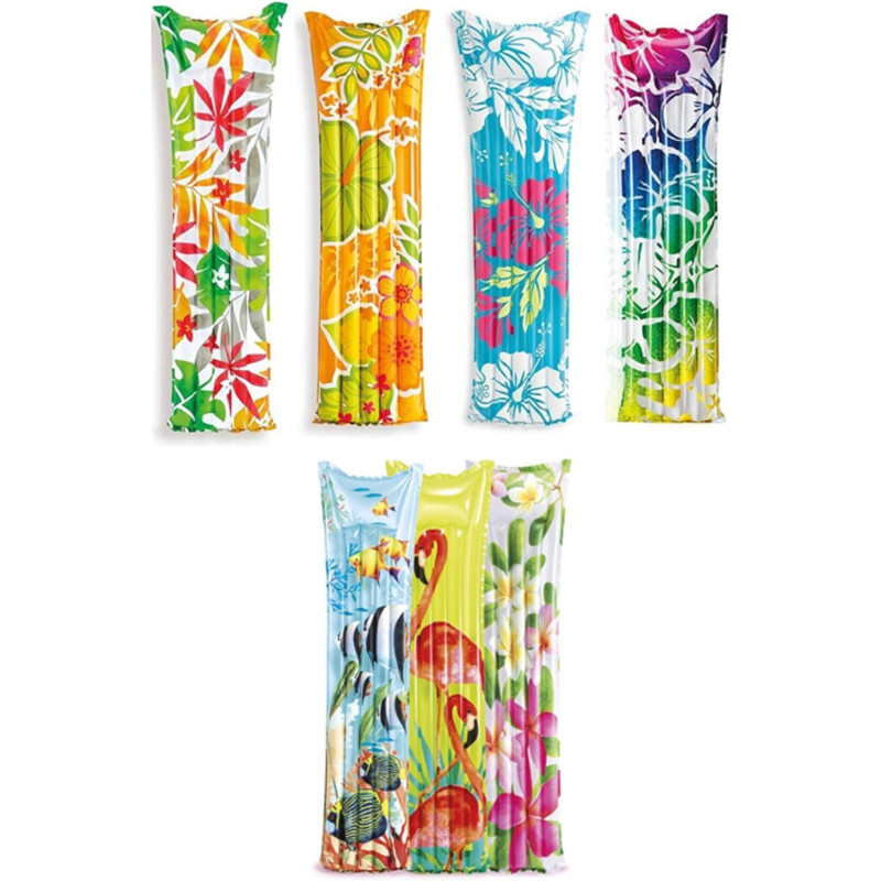 Intex Inflatable Swimming Fashion Mats, Multicolour, 59720