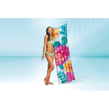 Intex Flower Mattress, 183 x 69 cm, Multicolour, 59720