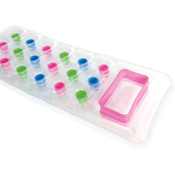 Intex Transparent Mat 18 Pocket Suntanner Inflatable Lounge, 74 Inch x 28 Inch, 2 Pack