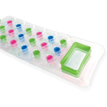 Intex Transparent Mat 18 Pocket Suntanner Inflatable Lounge, 74 Inch x 28 Inch, 2 Pack