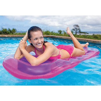 Intex 18 Pocket Suntanner Inflatable Lounge, Multicolour, 74 x 28 Inch, 59895