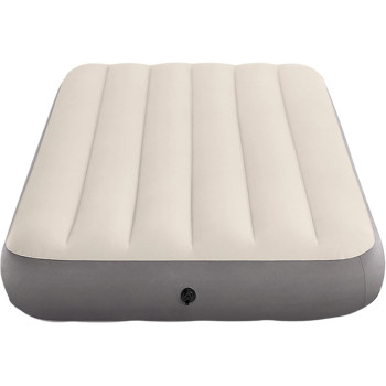 Intex Dura Beam Series Single High Airbed, Taupe/Grey, One Size, 64101