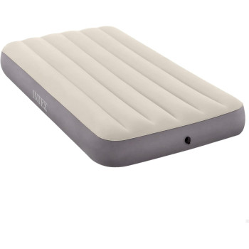 Intex Dura Beam Series Single High Airbed, Taupe/Grey, One Size, 64101