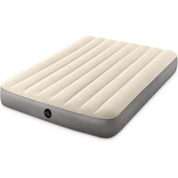 Intex Ultra Lightweight Dura Beam Standard Single High Air Mattress Series, Tan Colour