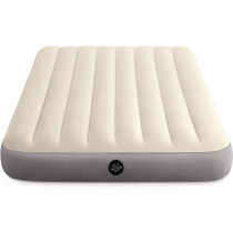 Intex Ultra Lightweight Dura Beam Standard Single High Air Mattress Series, Tan Colour