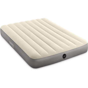 Intex Ultra Lightweight Dura Beam Standard Single High Air Mattress Series, Tan Colour