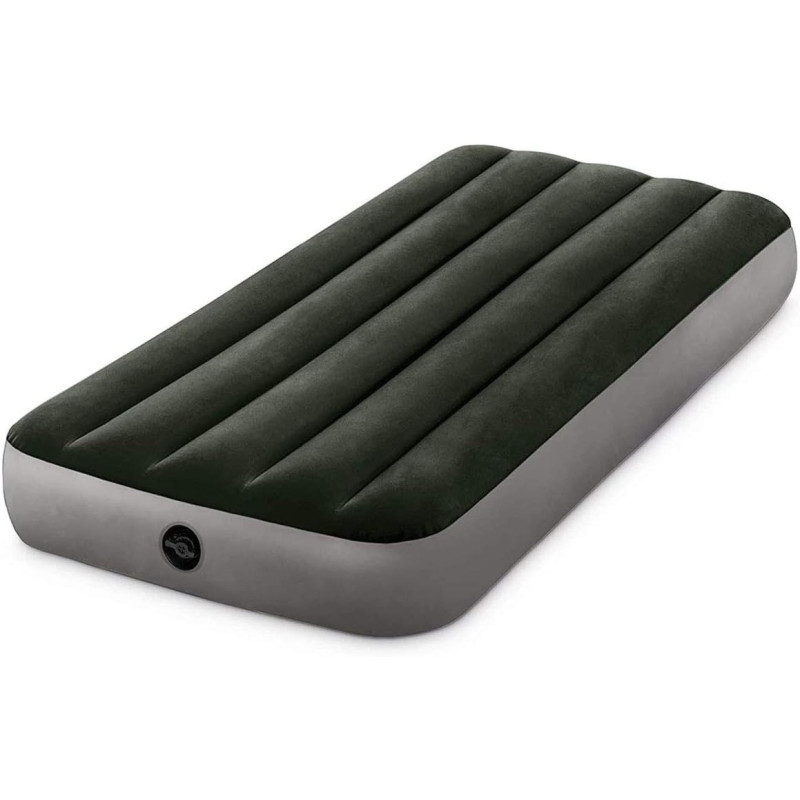 Intex Jr. Twin Dura Beam Prestige Downy Airbed, Green