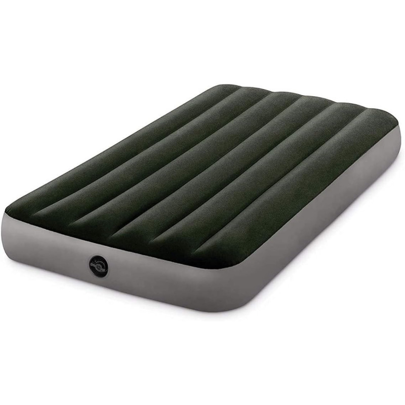 Intex Twin Dura Beam Prestige Fiber Tech Inflatable Mattress, Green
