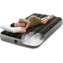 Intex Dura Beam Standard Prestige Air Mattress, Twin Size, 10Inch Bed Height, 600lb Weight Capacity, Pump Sold Separately, 64107E