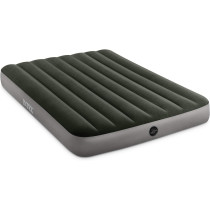 Intex Full Dura Beam Prestige Downy Airbed, Green/Gray