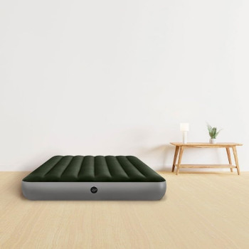 Intex Dura Beam Standard Prestige Air Mattress, Full Size, 10Inch Bed Height, 600lb Weight Capacity, Pump Sold Separately Green, 64108E