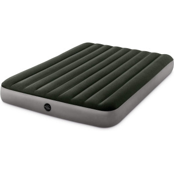 Intex Queen Dura Beam Prestige Downy Airbed, California King, Green/Gray, 64109