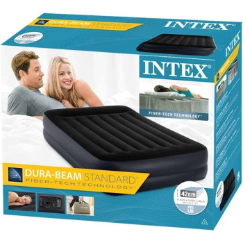 Intex Pillow Rest Raised Air Matress, Blue, 191 x 99 x 42 cm, 64122