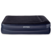 Intex Pillow Dura Beam Series Rest Raised Airbed With Internal Pump, Navy Colour