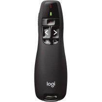 Logitech Wireless Presenter R400, Wireless Presentation Remote Clicker With Laser Pointer, Black, 1.9 And Quot x 6.2 And Quot x 8 And Quot