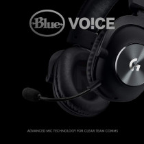Logitech G PRO X Gaming Headset 2nd Generation, Detachable Pro-Grade Microphone, Blue VOICE, DTS Headphone X 7.1, 50 mm PRO-G Drivers, PC/PS4/Switch/Xbox One/VR, Black