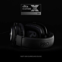 Logitech G PRO X Gaming Headset 2nd Generation, Detachable Pro-Grade Microphone, Blue VOICE, DTS Headphone X 7.1, 50 mm PRO-G Drivers, PC/PS4/Switch/Xbox One/VR, Black