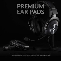 Logitech G PRO X Gaming Headset 2nd Generation, Detachable Pro-Grade Microphone, Blue VOICE, DTS Headphone X 7.1, 50 mm PRO-G Drivers, PC/PS4/Switch/Xbox One/VR, Black