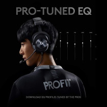 Logitech G PRO X Gaming Headset 2nd Generation, Detachable Pro-Grade Microphone, Blue VOICE, DTS Headphone X 7.1, 50 mm PRO-G Drivers, PC/PS4/Switch/Xbox One/VR, Black
