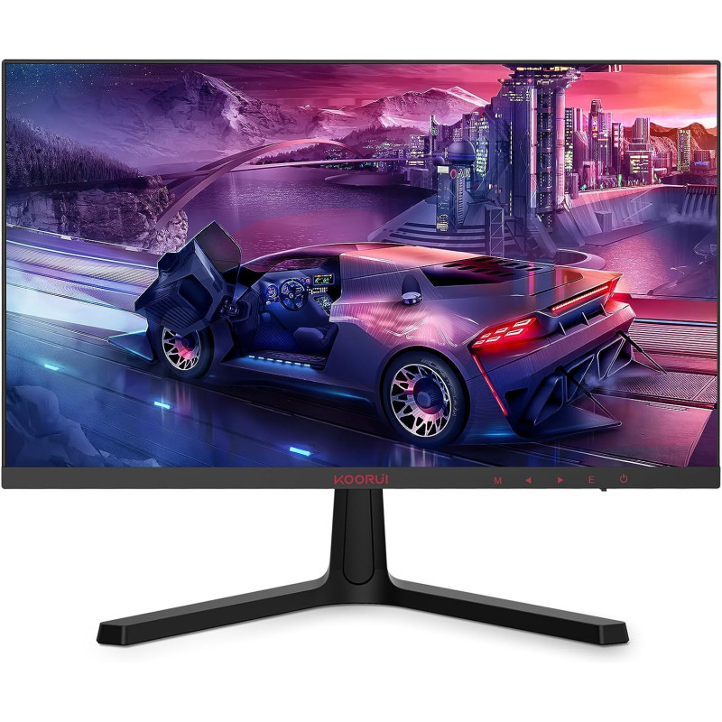 KOORUI 24 Inch, Computer Monitor, FHD 1080P Gaming Monitor 165Hz VA 1ms, AdaptiveSync Technology, Ultra-Thin LED Monitor, HDMI X2 / DP, VESA Compatible, Tilt Adjustable, Eye Care - 24E4, Black